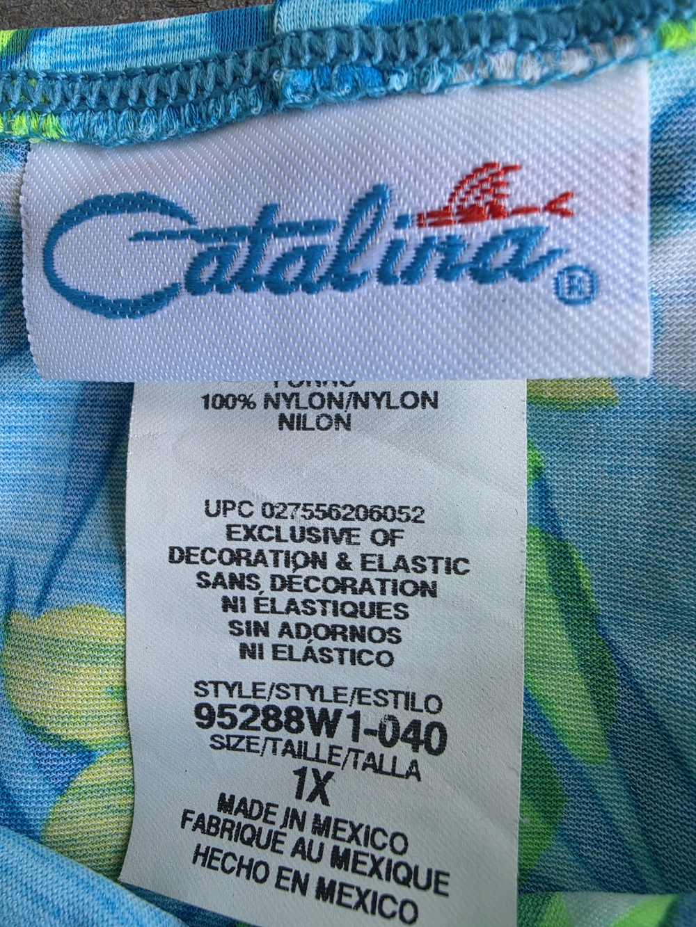 Catalina Blue & Green Floral Tankini Top and Swim Shorts - Picture 3 of 3